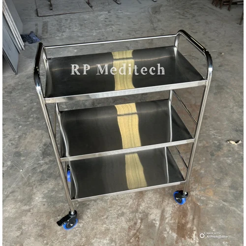 Three Shelves Instrument Trolley